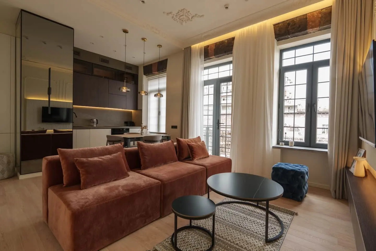 Appartement de luxe sur l'avenue Mashtots – balcon, climatisation